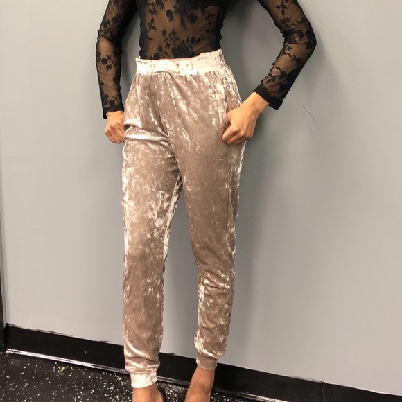 Velvet Joggers - Picture 2 of 3